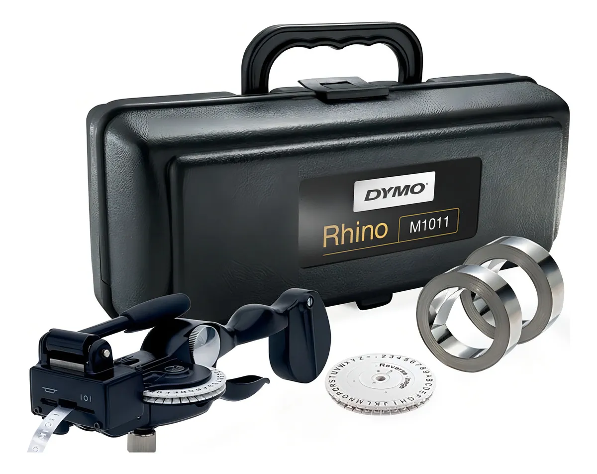 Rotuladora RHINO M1011 Imprime en Relieve Flejes de Acero Inox y Aluminio